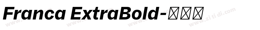 Franca ExtraBold字体转换